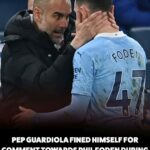 Pep Guardiola Fined Himself for Phil Foden Mid-Match Comment 1761140210543