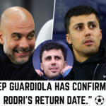 Manchester City Refuse to Rush “Suffering” Rodri Back as Guardiola Warns Against Risky Return Blue and Black Modern Soccer Match Facebook Post