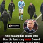 Alfie took to social media shortly after the final whistle 1768742976639